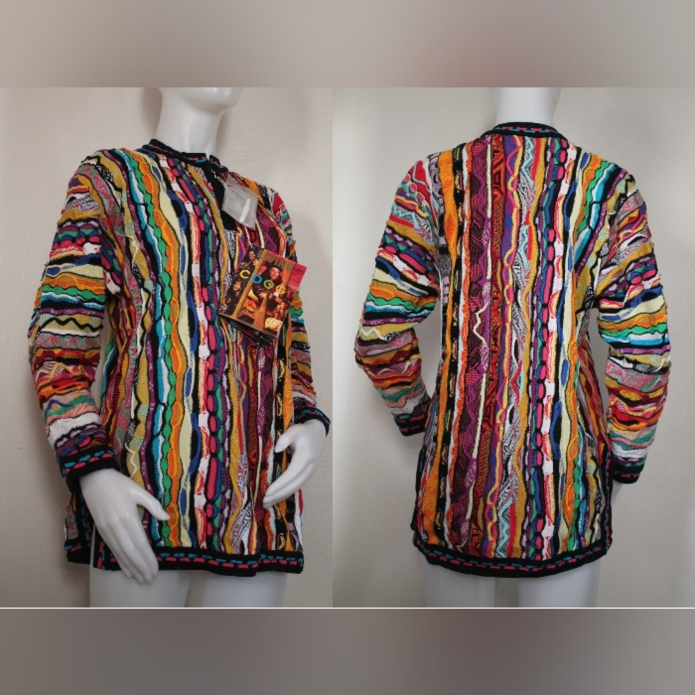 🎨 NWT Vintage COOGI Deadstock Tunic Sweater 1990s